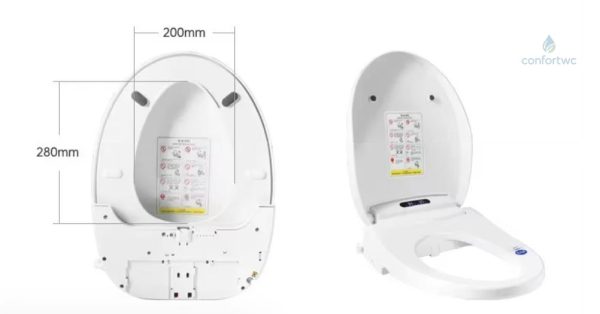 Toilette électrique avec télécommande