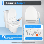 Abattant WC avec jet d'eau réglable