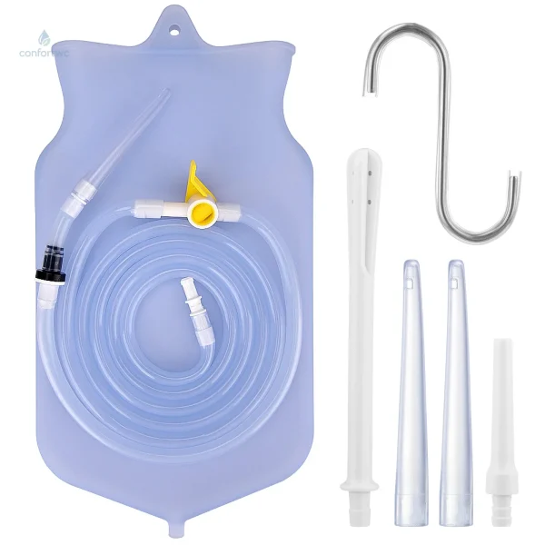 Kit d'accessoires de poche à lavement pour soins personnels