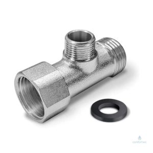 Raccord T 3/8" pour installation de WC Japonais