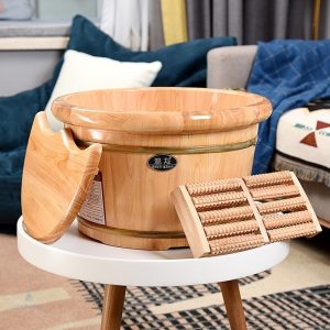 Bain de Pied en Bois pour détente et relaxation