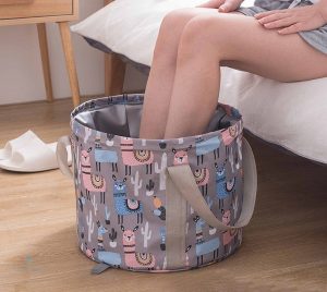 Bassin flexible pour soin des pieds