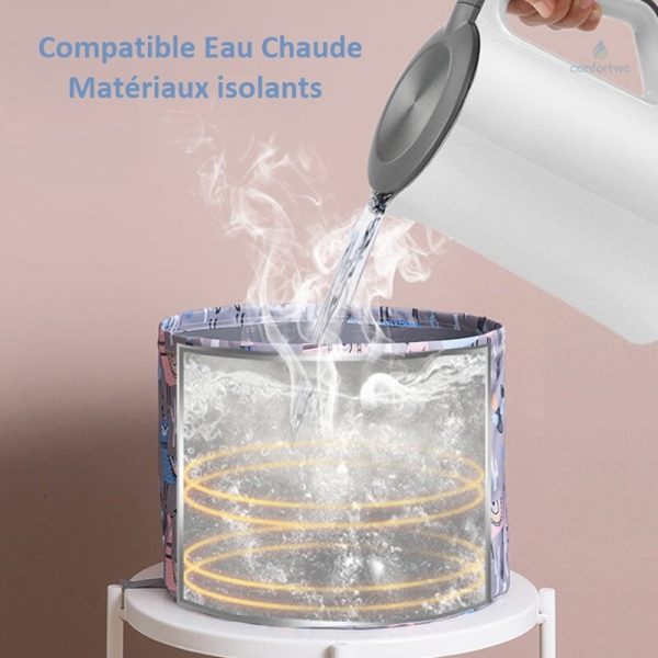 Bain de pied en silicone souple