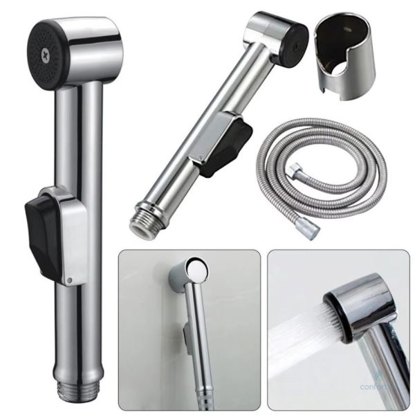 Accessoire essentiel pour WC, bidet de douche chrome