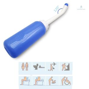 Solution hygiénique avec bidet en plastique nomade
