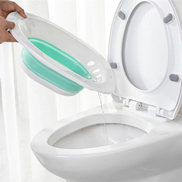 Facilité d'utilisation avec ce bain de siège pliable