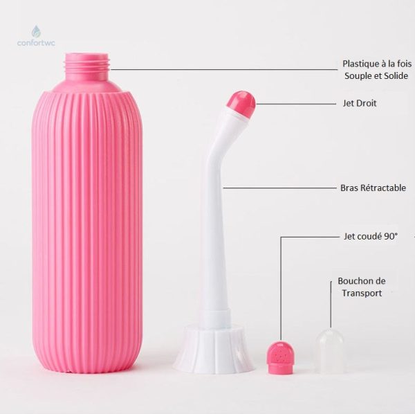 Hydratation intime en déplacement avec pulvérisateur