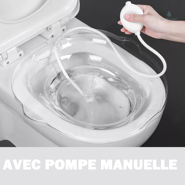 Bain de siège avec accessoire de nettoyage