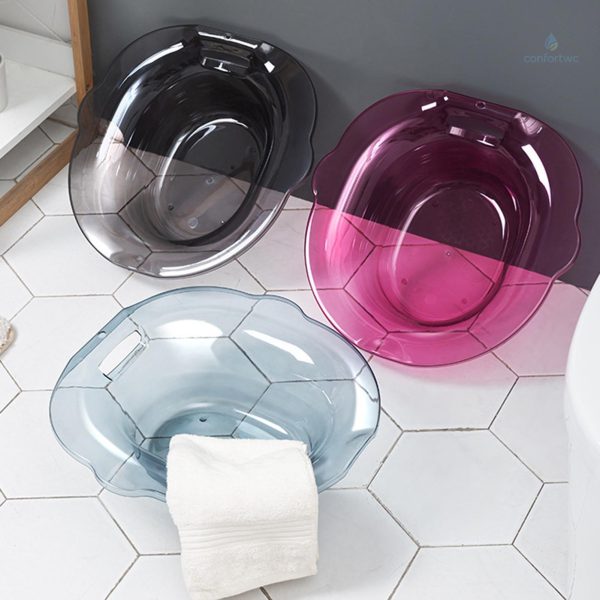 Bidet transparent pour bain de siège