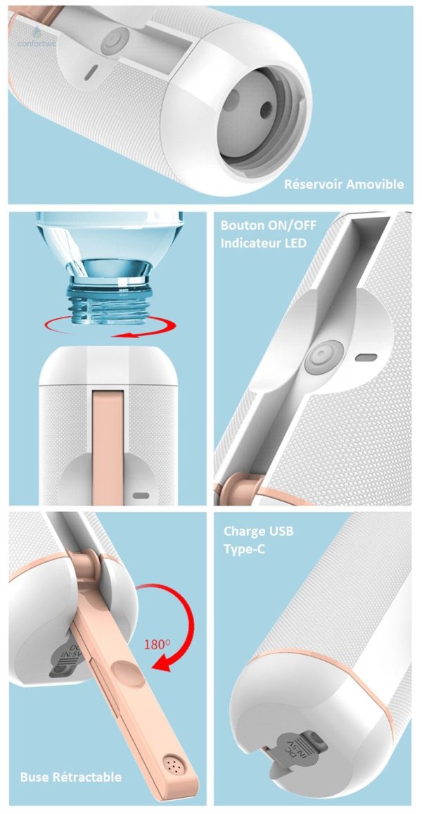 Bidet de voyage léger et discret