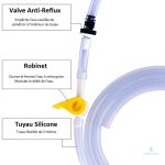 Kit de lavement en inox, matériau résistant et facile à nettoyer
