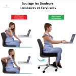 Coussin gel pour améliorer la posture