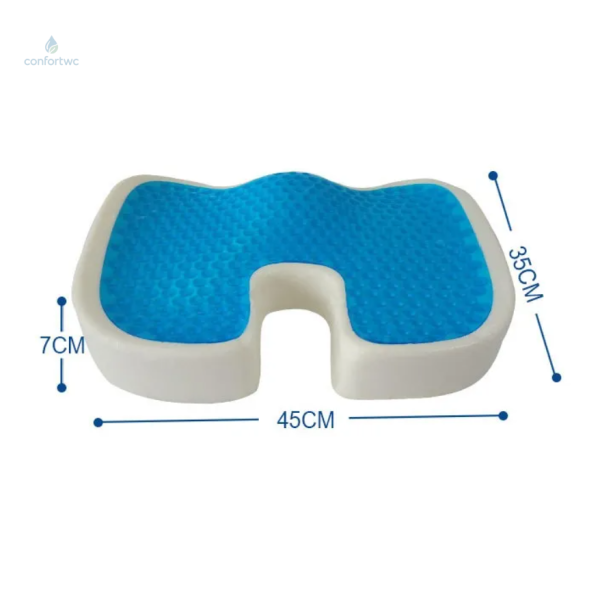 Coussin ergonomique en gel pour sièges durs