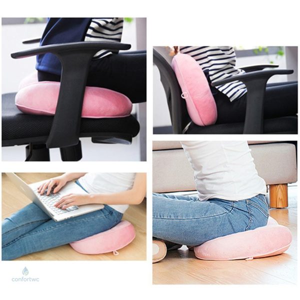 Coussin ergonomique pour soulager les douleurs fessières