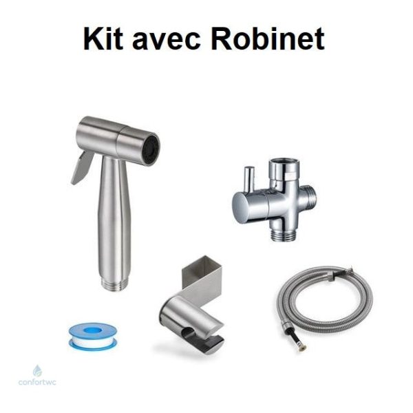 Douchette pour WC avec design ergonomique
