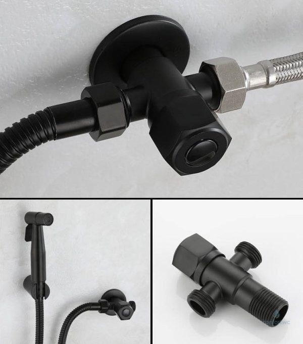Douchette WC minimaliste noir