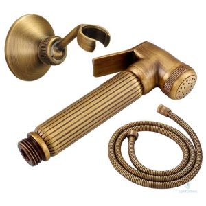 Accessoire de salle de bain, douchette WC au style rétro