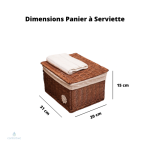 Rangement optimal pour serviettes de toilettes à portée de main