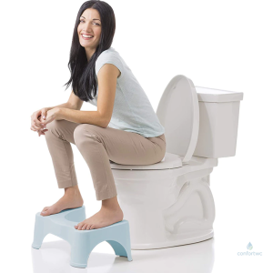 Tabouret pour ergonomie de toilette