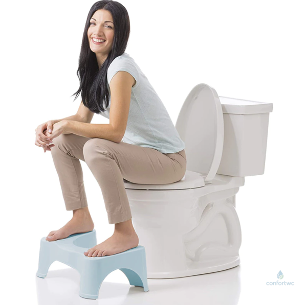 Tabouret pour ergonomie de toilette