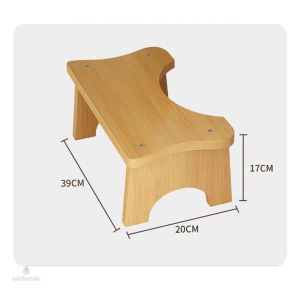Tabouret Toilette Ergonomique en Matériau Durable