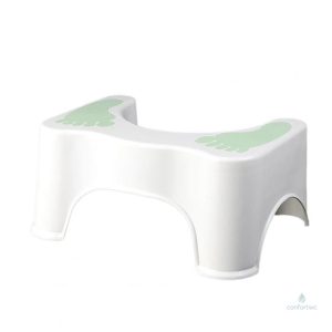 Tabouret pour améliorer la posture lors des toilettes