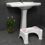 Tabouret de toilettes pour faciliter l'évacuation